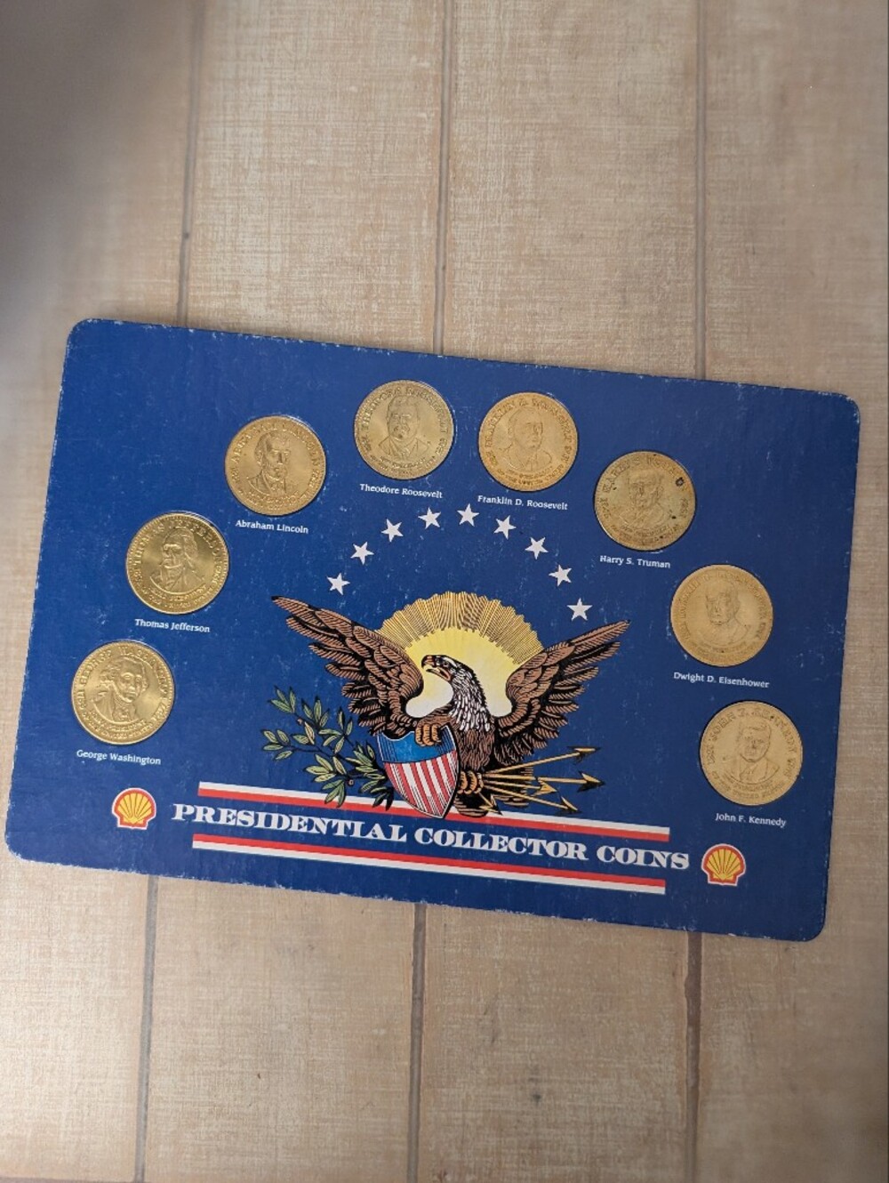 Vintage 1992 Shell Gas Presidential Collector Coins